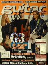 SIGNED JOE SATRIANI STEVE VAI KW SHEPHERD AUTOGRAPHED G3 MAGAZINE JSA # I33727