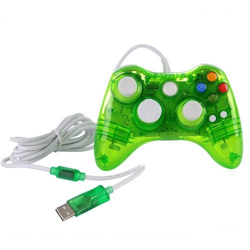 Controller cablato Afterglow LED verde per PC Microsoft Xbox 360 Slim e Windows - Foto 11 di 11
