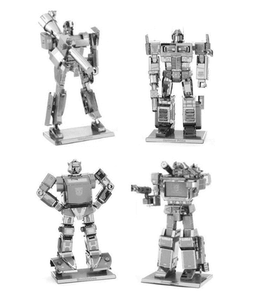 Set of 4 Metal Earth Kit Transformers Optimus Prime Soundwave Bumblebee Megatron Set of 4 Metal Earth Kit Transformers Optimus Prime Soundwave Bumblebee Megatron
