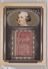 2021 Goodwin Champions Impactful Legacies Stamp Relics Alexander Hamilton 7ov