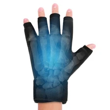 Finger Arthritis Compression Hand Ice Pack Gloves for Pain Relief, Adjustable...