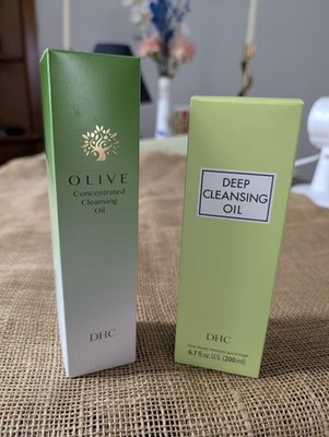 DHC Olive Concentrated Cleansing Oil 5 fl. oz. & DHC Deep Cleansing Oil 6.7 OZ