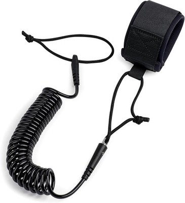 Coil SUP Leash 10 FT Coiled Paddle Board Black Lite for Surfing