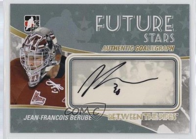 2010-11 ITG Between the Pipes GoalieGraphs Jean-Francois Berube #A-JFB Auto 5r8