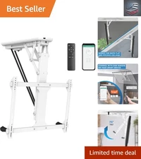 Space-Saving Motorized Ceiling Mount for 32-70 Inch TVs - 75° Tilt & App Control
