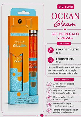 V.V. Love Ocean Gleam 2pc Gift Set Spray EDT 35ml + Shower Gel 35ml