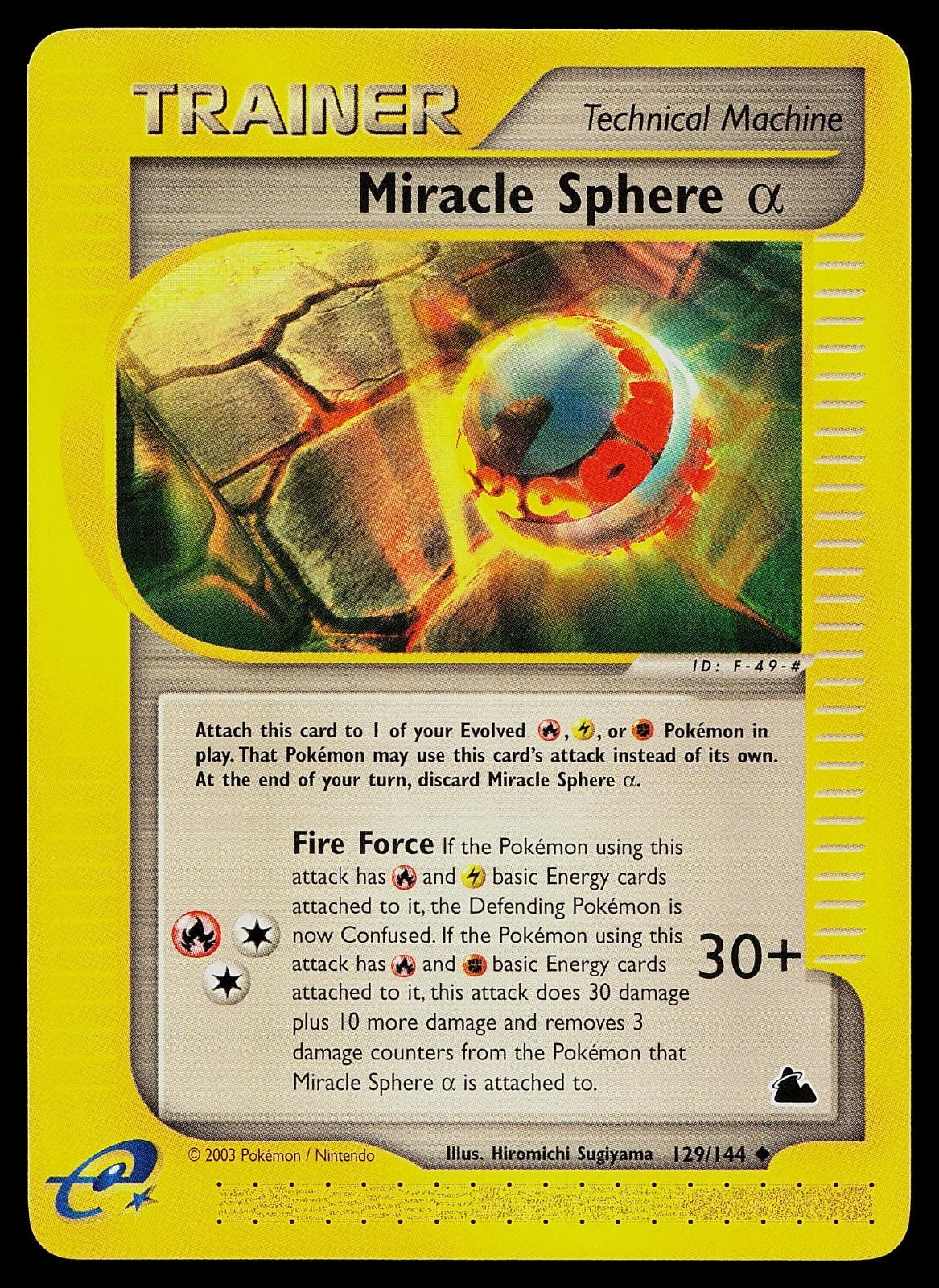 Pokemon Card - Miracle Sphere Alpha Skyridge 129/144 Uncommon