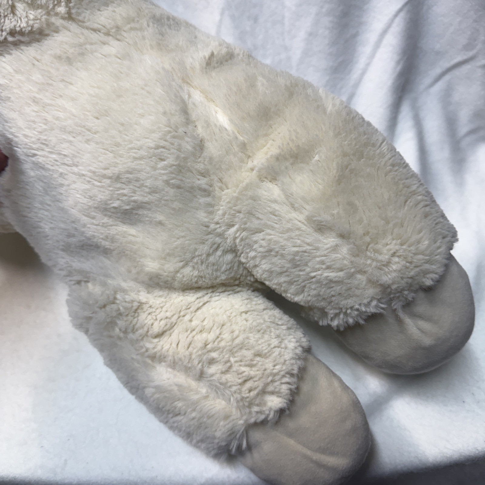 2012 Laying Lamb Chop Sock Puppet Sheep Soft Plush Stuffed Animal Toy LARGE 22"