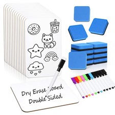 12 PCS Small White Dry Erase Board 5x7 Inch Double Sided Mini Lapboard