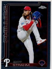 2025 Topps Chrome Baseball Matt Strahm No. 178 Philadelphia Phillies