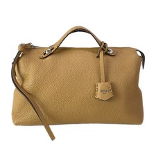 Fendi By the Way Large/Celeria Handbag 8BL156 Brown Leather