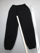 Comfrt Sweatpants Mens Large Black Fleece Jogger Pants Elastic Waist Comfort