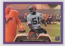 2013 Topps Chrome Retail Purple Refractor 16/499 Barkevious Mingo #106 h3a
