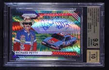 Richard Petty 2020 Panini Prizm Patented Penmanship 5/15 (BGS 9.5/Auto 10)NASCAR