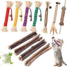 Cat Chew Toys Cat Toys, Silvervine Sticks for Cats Teeth Cleaning Rope, Kitte...
