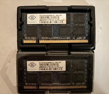2x Nanya 1GB 2Rx8 PC2-5300S DDR2 Memory Ram N...