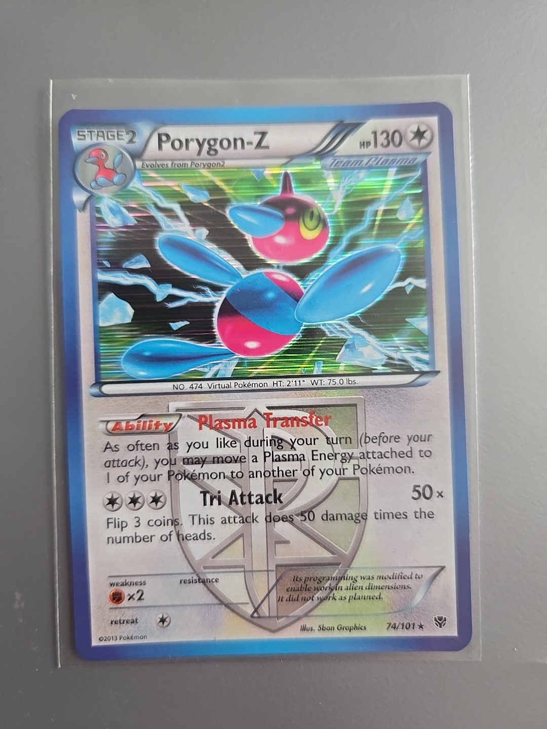 Porygon-Z 74/101 Plasma Blast NM POKÉMON Holo