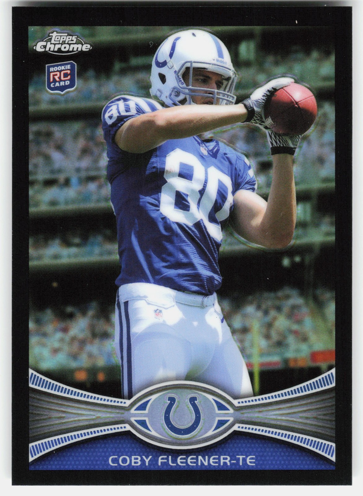 Coby Fleener Topps Chrome #209 Black Refractor