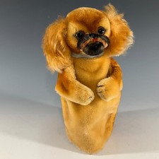 STEIFF Peky Pekinese Dog Hand Puppet No ID's Vtg Germany