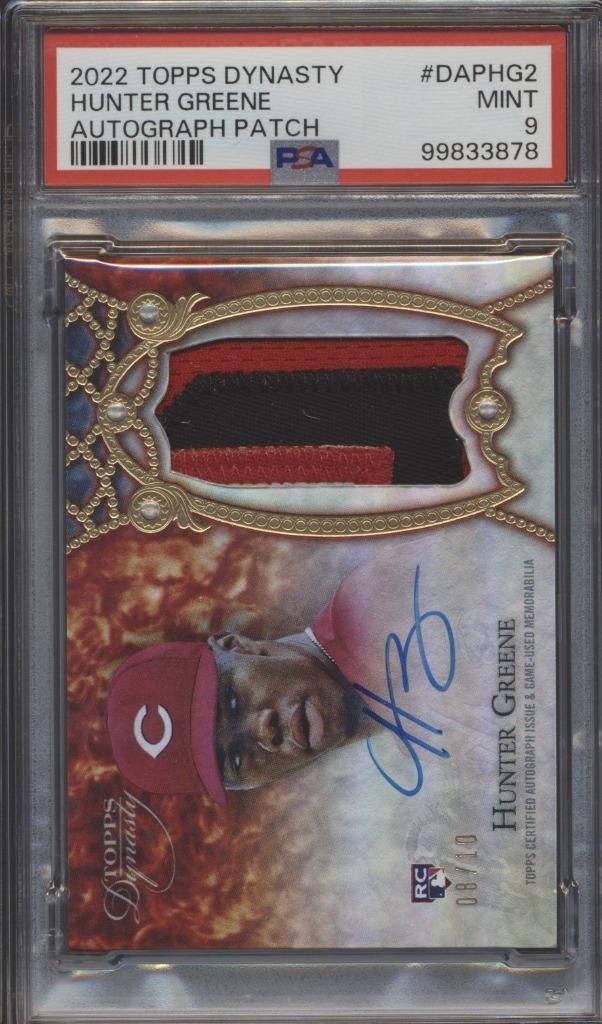 専用 TOPPS mlb DYNASTY HUNTER GREENE Auto 2022 Topps Dynasty Hunter Greene Autograph Patch /10 #DAPHG2