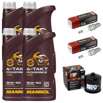 Set Inspektion 4L Öl Zündkerzen Ölfilter für Ducati Monster 797 Monster797 17-21