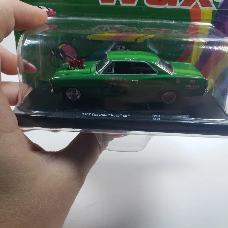M2 Machines Scale Auto Drivers 1967 Chevrolet Nova SS Turtle Wax Racer - Image 4 of 4