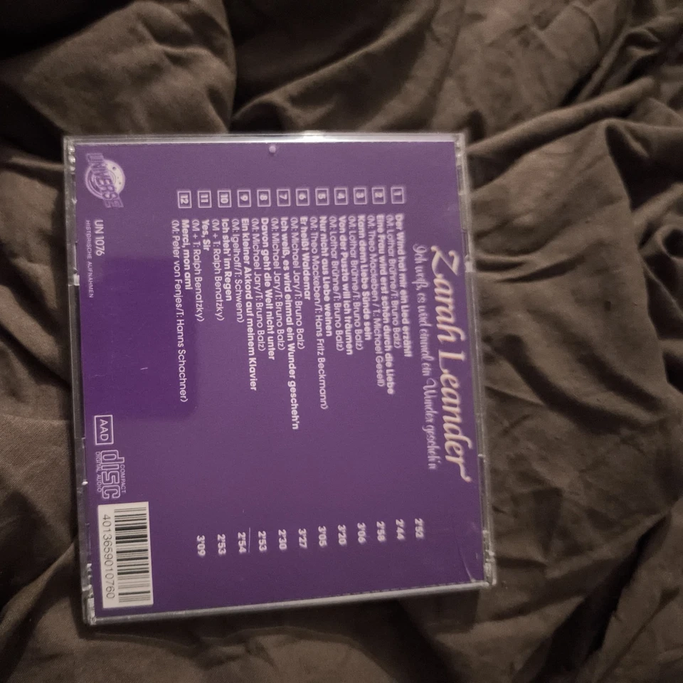 CD Zarah Leander - Ich weiß, es wird einmal ein Wunder gescheh´n - Bild 3 von 4