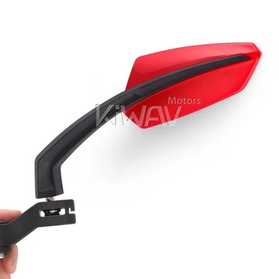 rouge noir rétroviseur adjustable pour Moto Guzzi Aprilia Ducati BMW motorcycle - Photo 1/4
