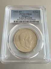 1966-BP Hungary 5 Forint Proof PCGS PR66 Lajos Kossuth Coin