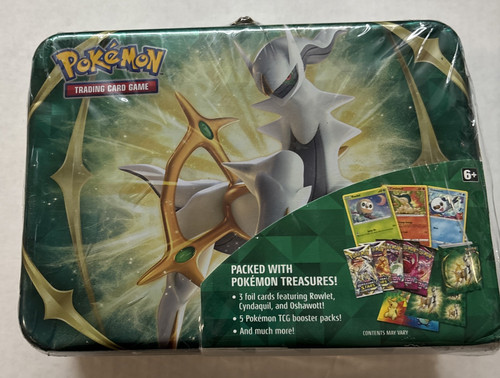SEALEDš„Pokemon Arceus Lunch Box Tinš„2022š„Fusion Strikeš„Brilliant Starsš„TGC - Foto 1 di 3