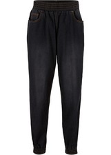 Lässige Harems-Jeans mit Elastik-Bund Gr. 40 Black Stone Damen-Pants Hose Neu*