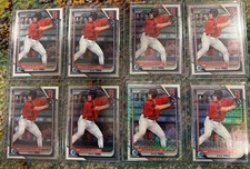 Kyle Teel 8 Card Bowman 1st  Lot - Bowman Chrome 1st Mojo 4 & 4 Chrome 1st