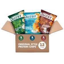 Quest Nutrition Protein Chips Variety Pack, BBQ, 1.1 Ounce Pack of 12