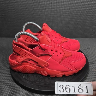 Nike Air Huarache Shoes Youth Size 6.5Y Red Running Sneakers 654275-600
