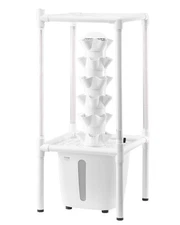 VEVOR Hydroponic Growing System with Grow Light 30 Pods Indoor Hydroponic Tower
