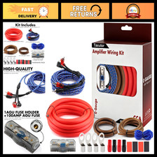 0 Gauge CCA Amplifier Wiring Kit 3000W - 1/0 AWG Car Audio Power Cable, Fuse Hol