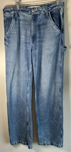 Rag & Bone Miramar Sid Carpenter Sweatpant Jeans Terry Real Zipper & Pockets 27