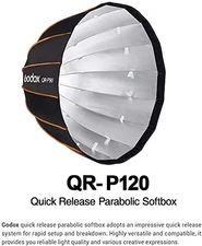 US Godox QR-P120 47" 120cm Deep Parabolic Softbox Quick Release for Bowens light