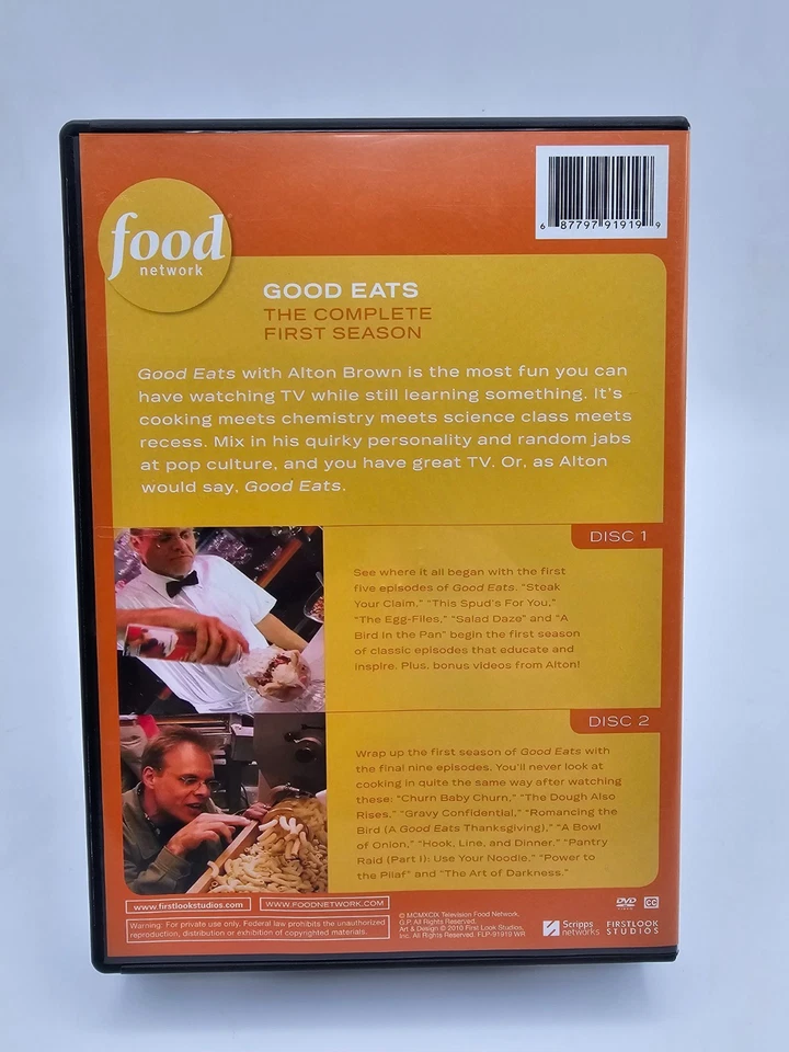 Good Eats The Complete First Season With Alton Brown (DVD, 2010) 2-Disc Set - Imagem 2 de 4