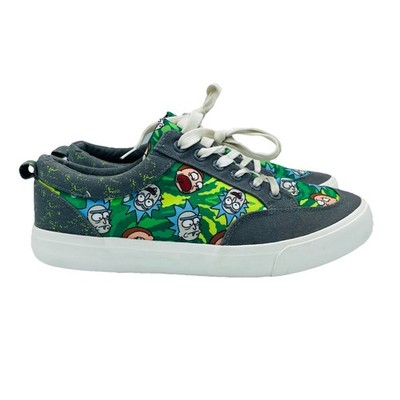 Ground Up Rick & Morty  Men's Size 8 Sneakers Canvas Adult Swim Cartoon Network