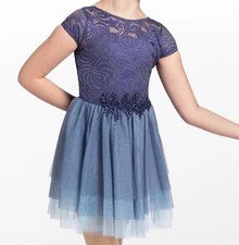 Weissman Turning Tables Periwinkle Lace Tulle Lyrical Dance Costume IC 12502