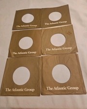45 RPM 7" RECORD SLEEVES CO. SLEEVE 6 PACK SEE PHOTOS Atlantic Group SLV300
