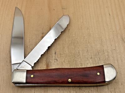 Case XX 7254 SS Rosewood Serrated Pocket Knife Dated 1999 Very