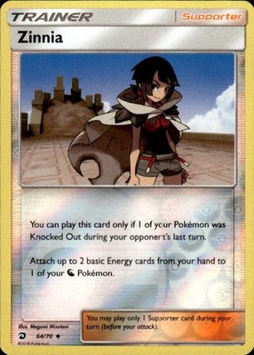 Pokemon Reverse Holo Zinnia Dragon Majesty 64/70 LP | eBay