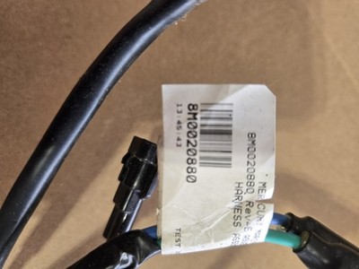 Trim harness for a 40, 50, 60hp Mercury four stroke outboard.