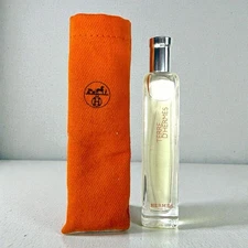 Hermes Paris Terre D'Hermes Eau De Toilette .5 fl. oz. Spray Bottle w/Pouch NEW