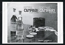 1933 Campari Bitter & Cordial liquor photo scarce Italian vintage print ad