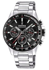 Festina Timeless Chronograph Stainless Steel Black Dial F20560-6  Men's Watch