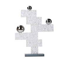 Deko-Objekt mit Spiegelfu&szlig; Minimalistisch Tischskulptur Durchsichtig f&uuml;r Hotel