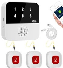 Sistema di allerta vita cercapersone caregiver wireless per anziani senza canone mensile, APP Wi-Fi